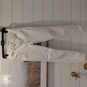 Madewell white skinny jeans